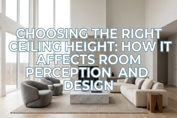 Choosing the Right Ceiling Height How It Affects Room Perception and Design