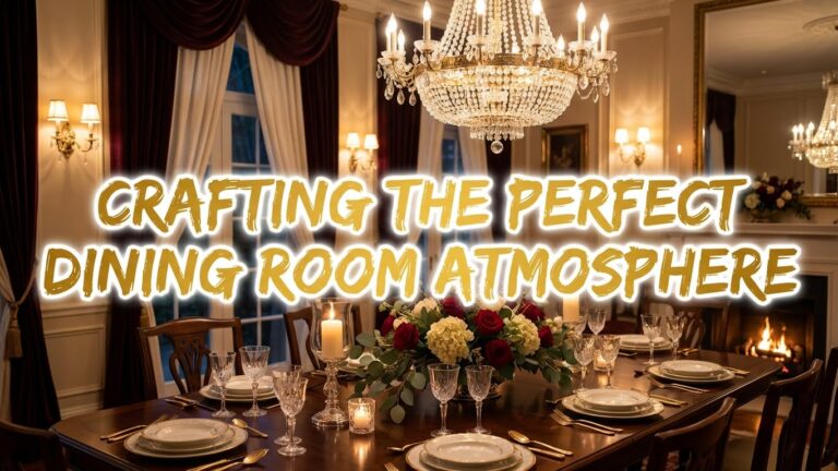 Crafting the Perfect Dining Room Atmosphere: Lighting and Decor Ideas