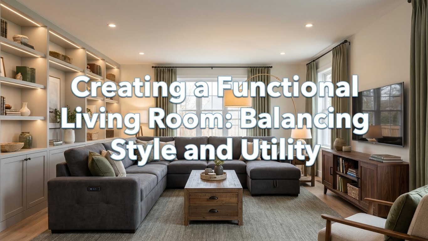 Creating a Functional Living Room Balancing Style and Utility