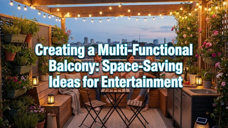 Creating a Multi-Functional Balcony: Space-Saving Ideas for Entertainment