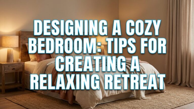 Designing a Cozy Bedroom Tips for Creating a Relaxing Retreat