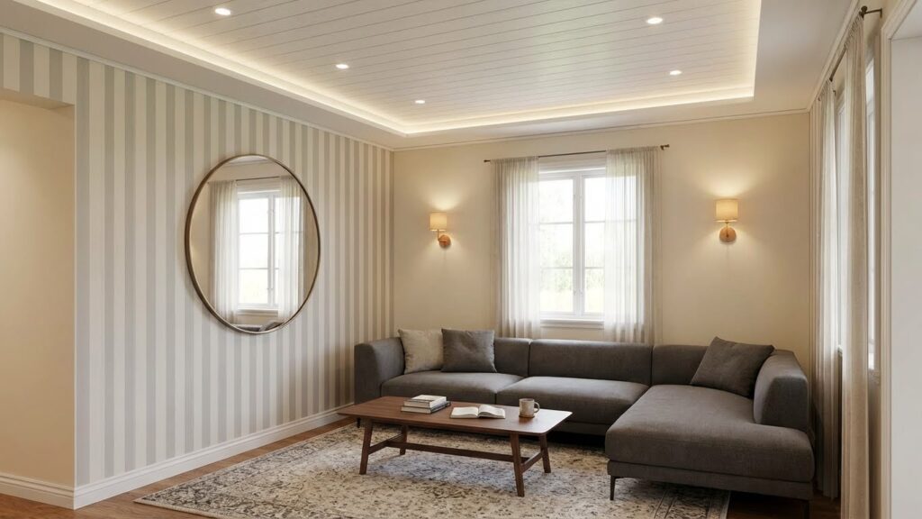 Making Low Ceilings Feel Less Like a Basement