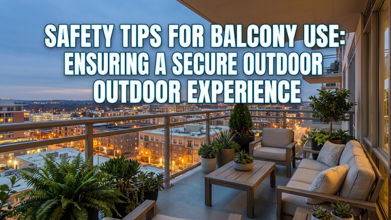 SAFETY TIPS FOR BALCONY USE ENSURING A SECURE OUTDOOR EXPERIENCE