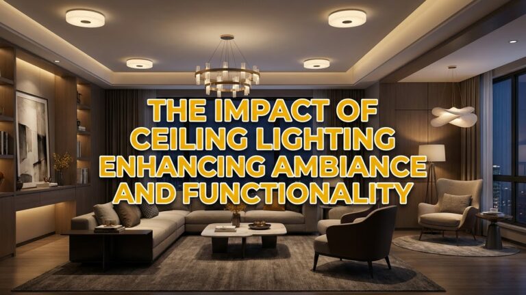The Impact of Ceiling Lighting: Enhancing Ambiance and Functionality