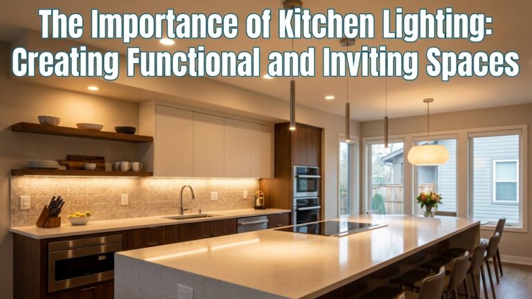 The Importance of Kitchen Lighting