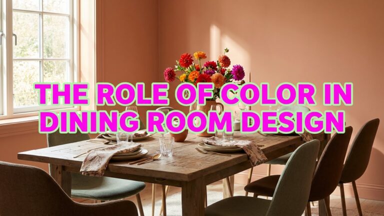 The Role of Color in Dining Room Design