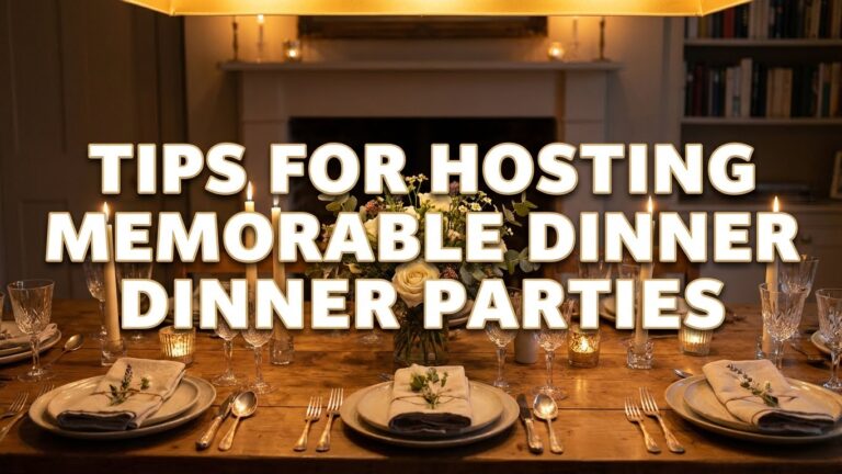 Tips for Hosting Memorable Dinner Parties Essential Dining Room Preparations