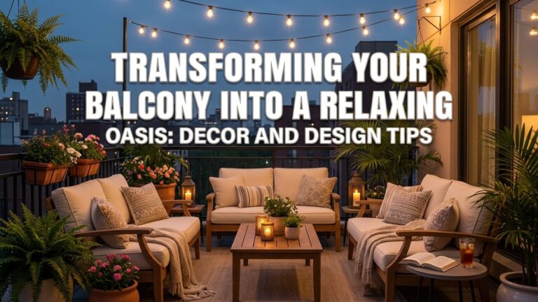 Transforming Your Balcony Into a Relaxing Oasis