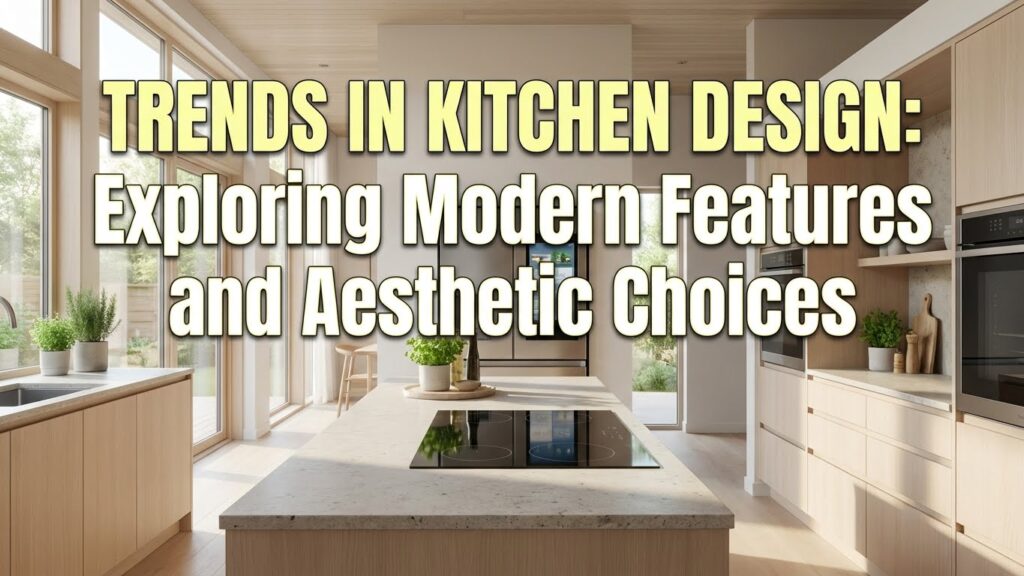 Trends in Kitchen Design Exploring Modern Features and Aesthetic Choices