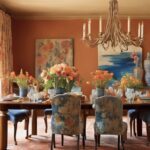 color shapes welcoming dining rooms