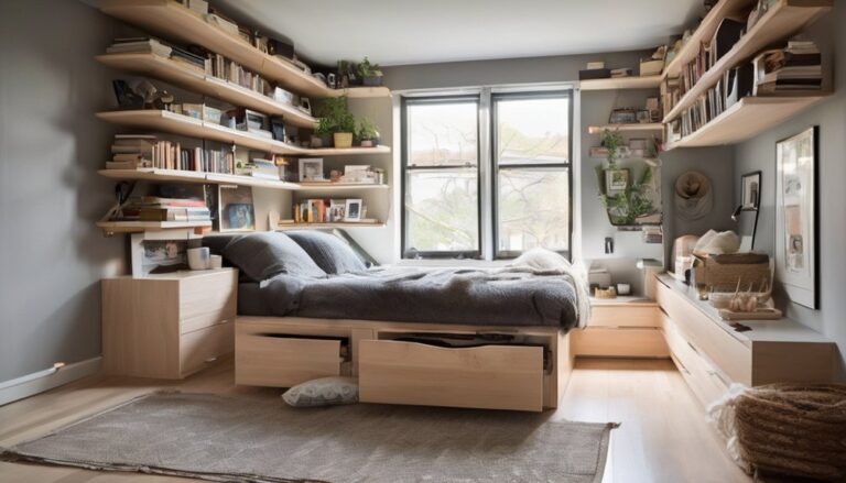 smart storage for small bedrooms