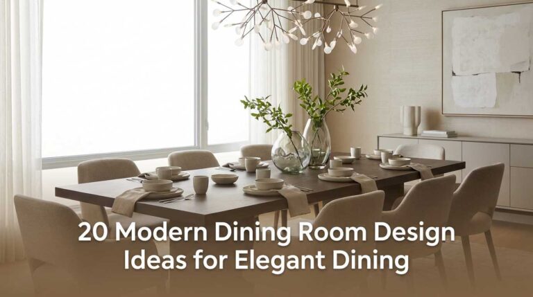 20 Modern Dining Room Design Ideas for Elegant Dining