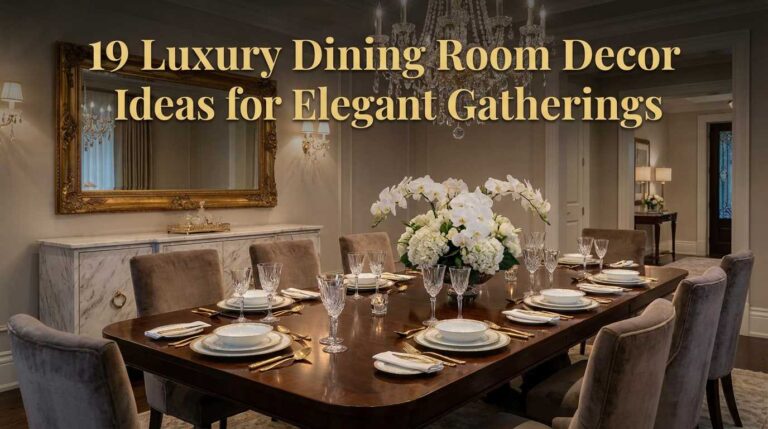 19 Luxury Dining Room Decor Ideas for Elegant Gatherings