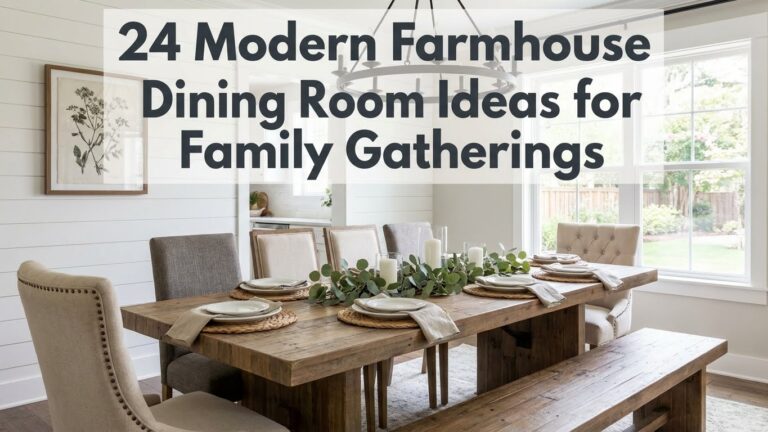 24 Modern Farmhouse Dining Room Ideas for Family Gatherings