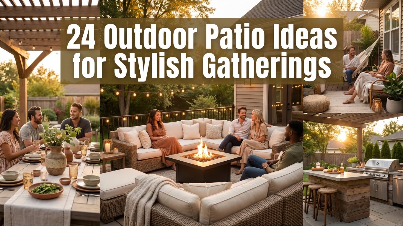24 Outdoor Patio Ideas for Stylish Gatherings
