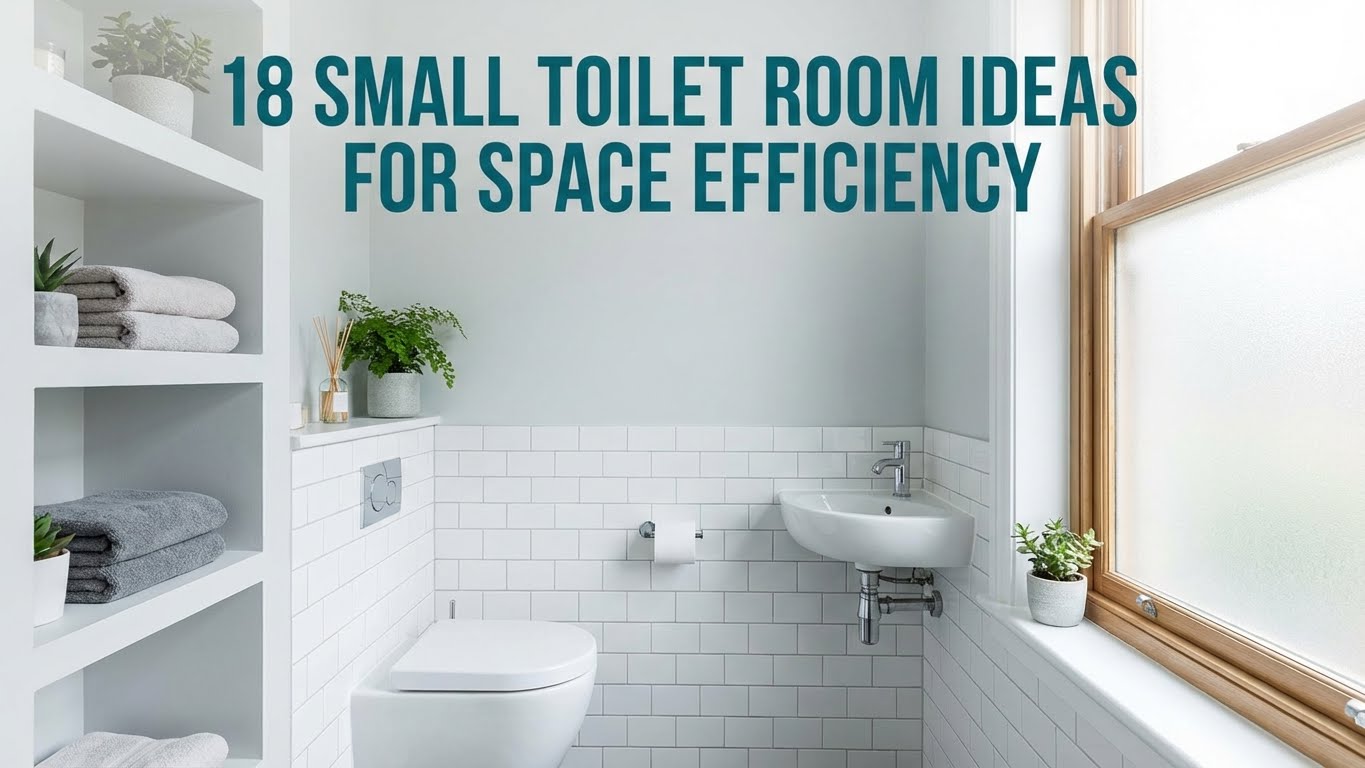 18 Small Toilet Room Ideas for Space Efficiency