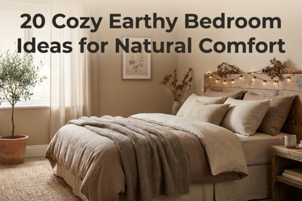 20 Cozy Earthy Bedroom Ideas for Natural Comfort