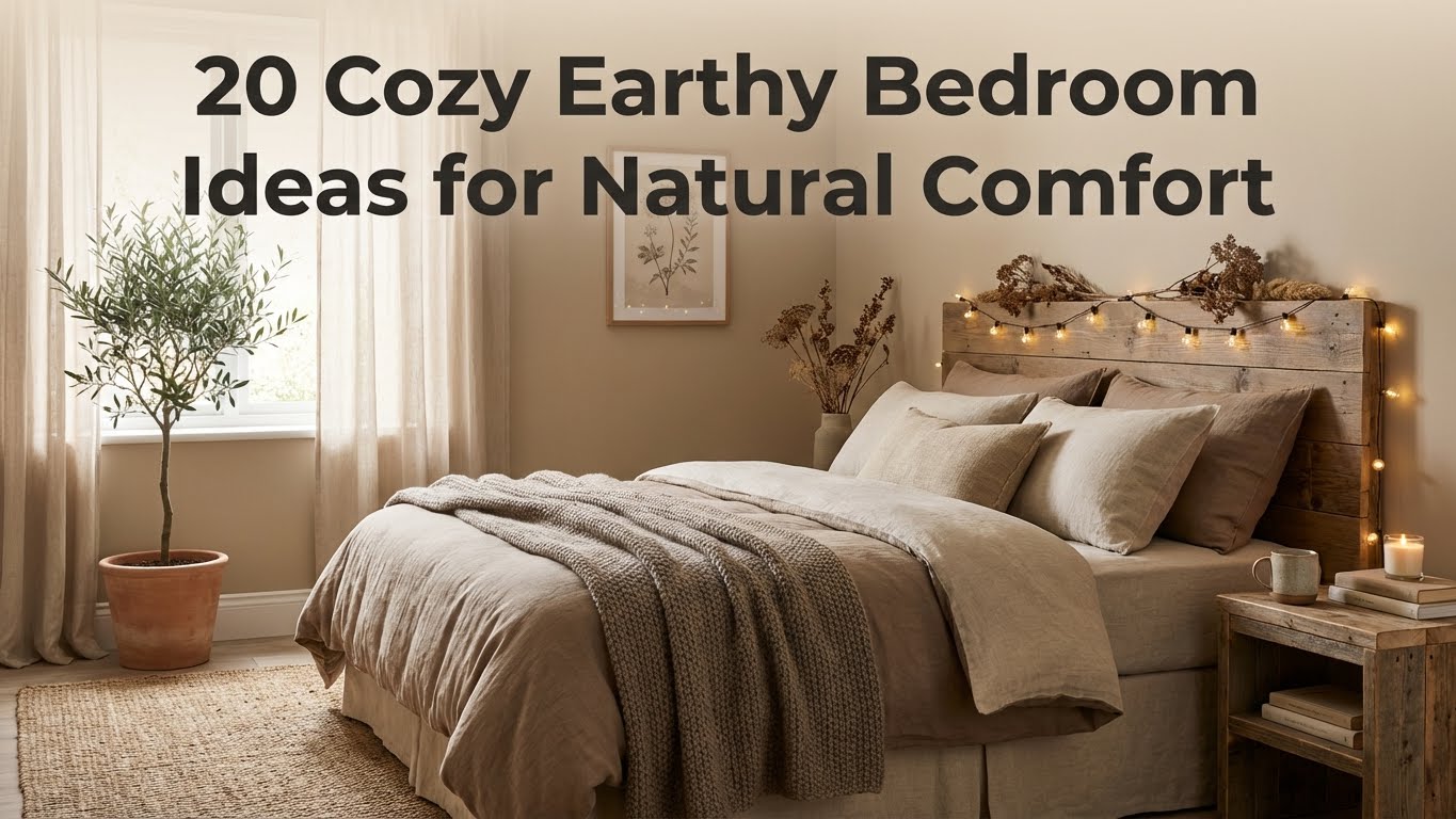 20 Cozy Earthy Bedroom Ideas for Natural Comfort