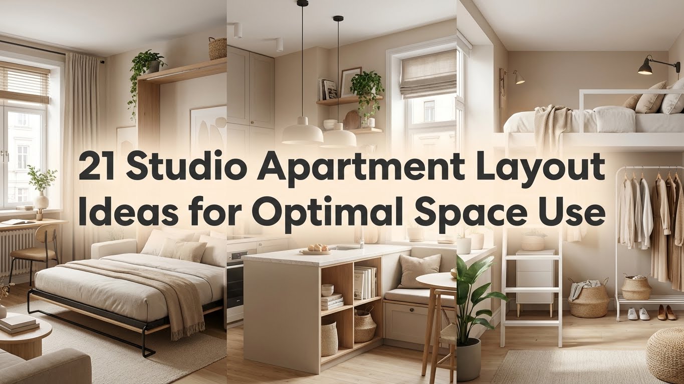 21 Studio Apartment Layout Ideas for Optimal Space Use