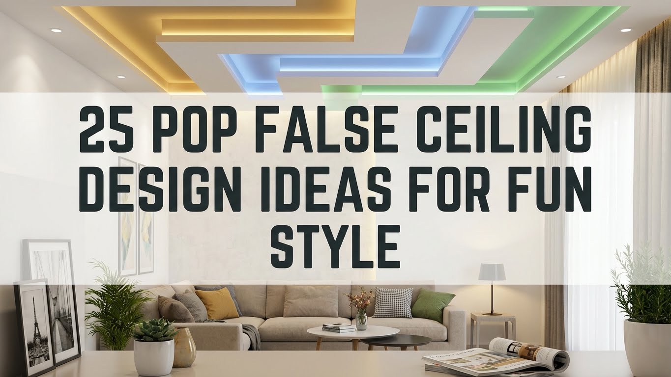 25 Pop False Ceiling Design Ideas for Fun Style