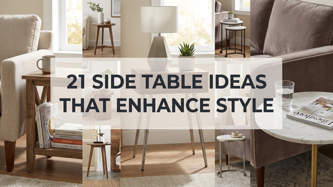 21 Side Table Ideas that Enhance Style