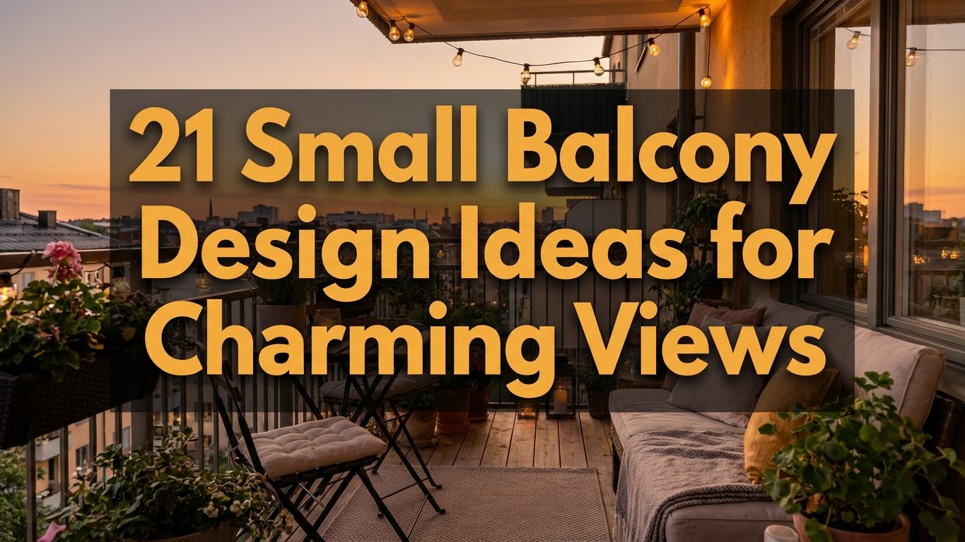 21 Small Balcony Design Ideas for Charming Views