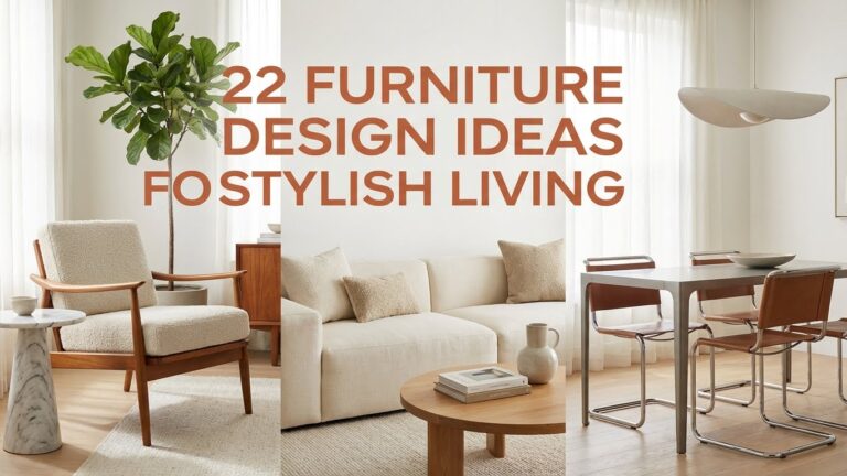 22 Furniture Design Ideas for Stylish Living