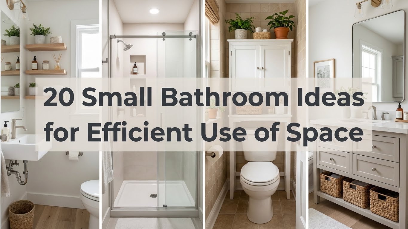 20 Small Bathroom Ideas for Efficient Use of Space