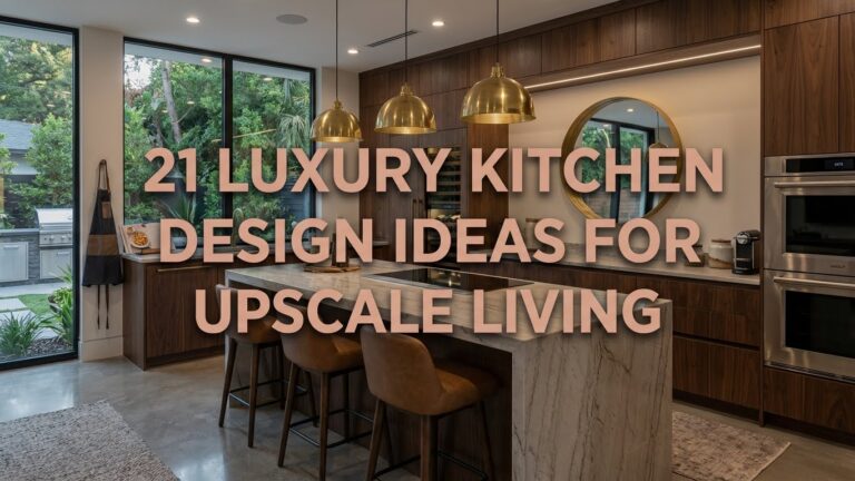 21 Luxury Kitchen Design Ideas for Upscale Living