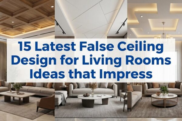 15 Latest False Ceiling Design for Living Rooms Ideas that Impress