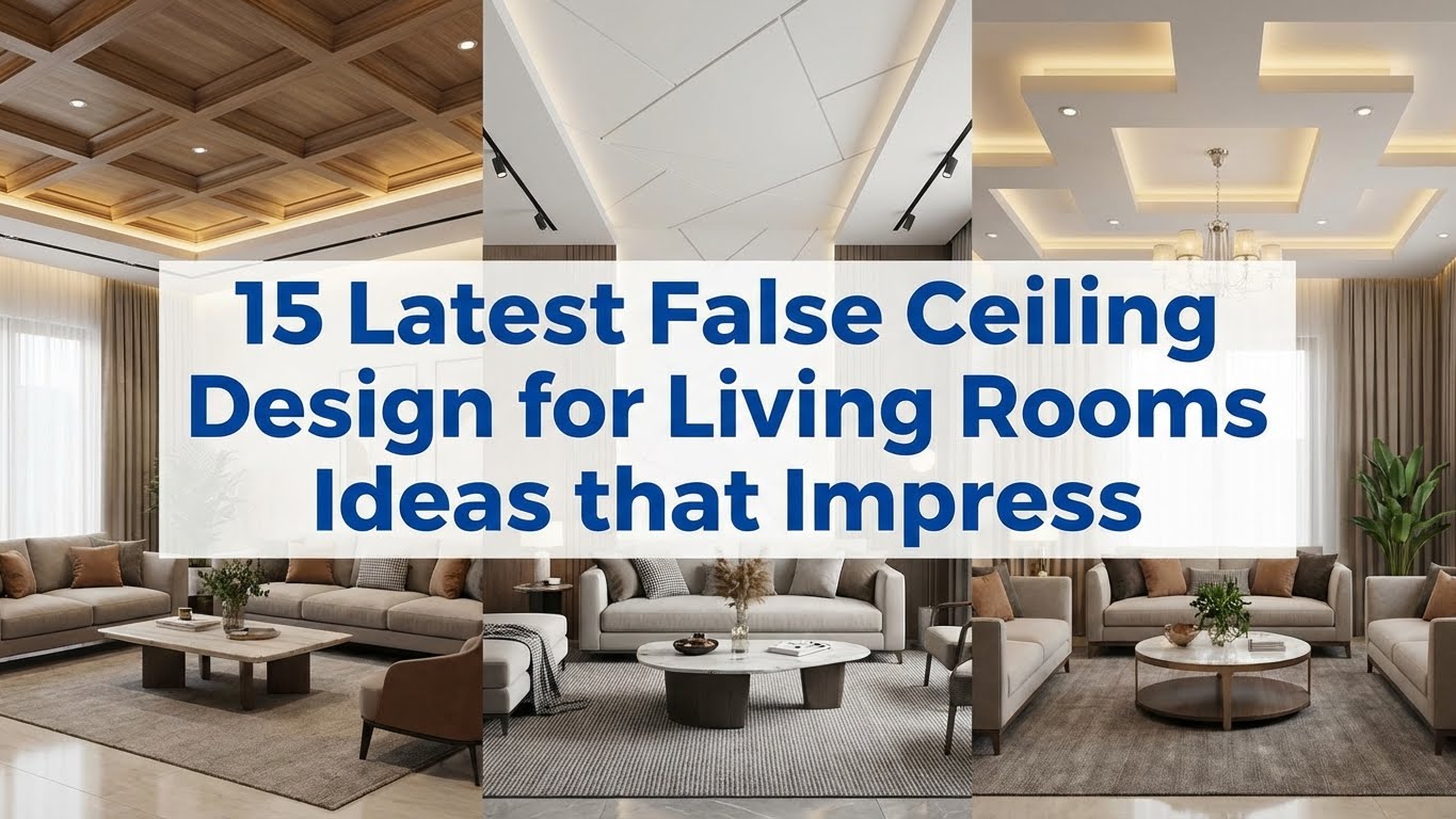 15 Latest False Ceiling Design for Living Rooms Ideas that Impress