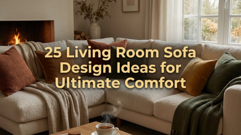 25 Living Room Sofa Design Ideas for Ultimate Comfort