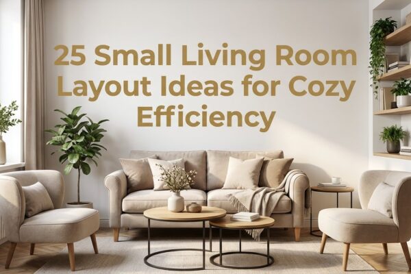 25 Small Living Room Layout Ideas for Cozy Efficiency