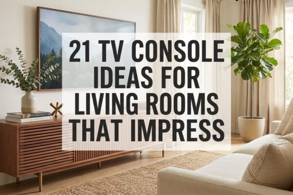 21 TV Console Ideas for Living Rooms that Impress