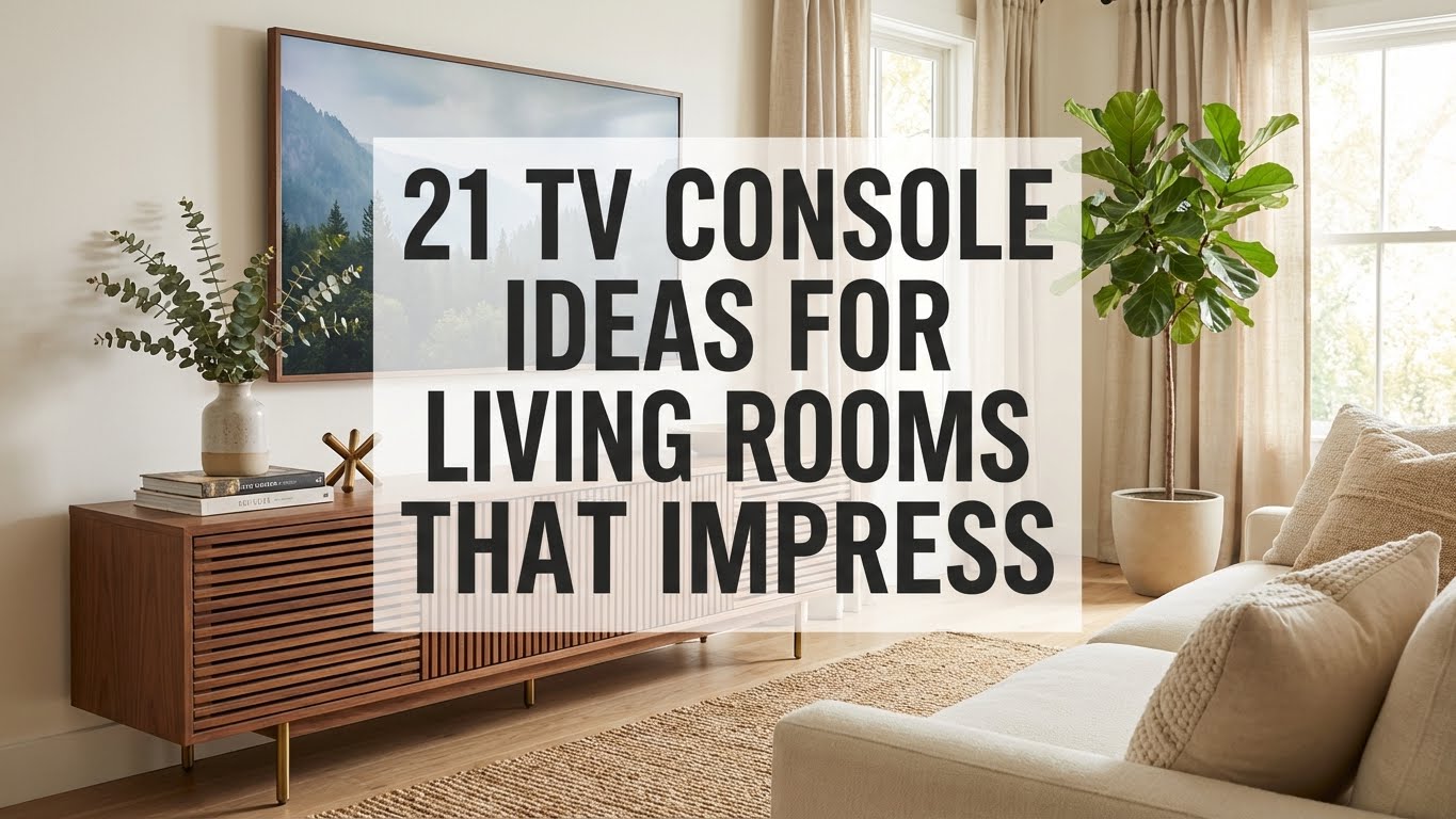 21 TV Console Ideas for Living Rooms that Impress